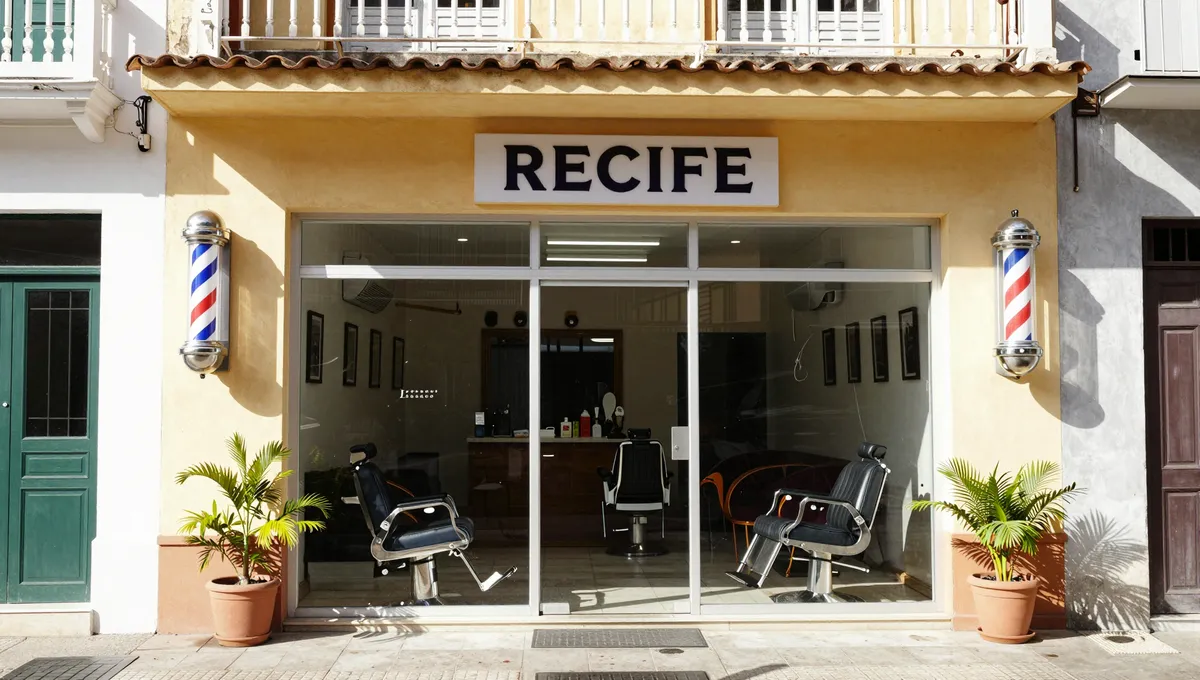 Fachada da barbearia